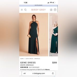 COPY - NWT Birdy Grey Bridesmaids Dress Sz S